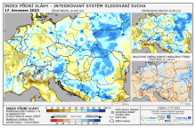 Index půdní vláhy - Evropa - 16. červenec 2023